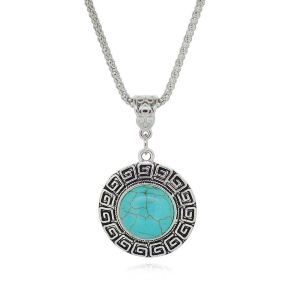 Turquoise Pendant and Chain